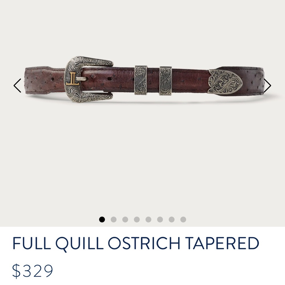 Vintage Dan Post Leather Belt